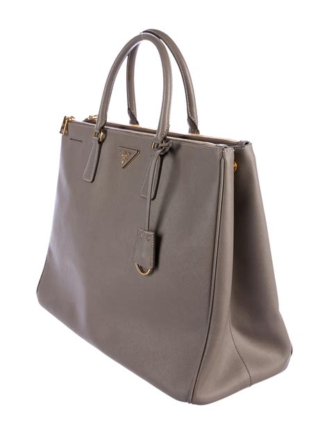 PRADA Saffiano Lux Extra Large Galleria Double Zip Tote 